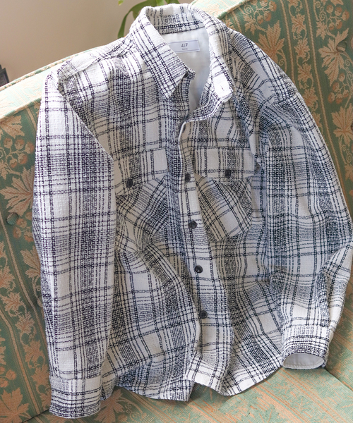 417 EDIFICE（フォーワンセブンエディフィス）の「【SUMMER TWEED】 C.P.O（シャツ/ブラウス・メンズ・グリーン/ベージュ/ブラック/ブラック系その他・MEDIUM/LARGE）」の21枚目の写真