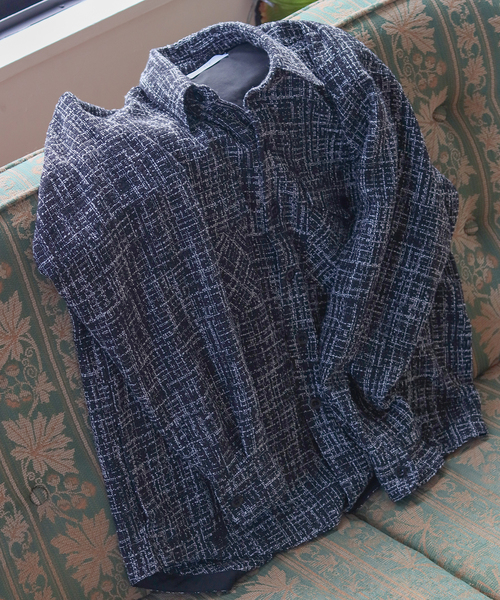 417 EDIFICE（フォーワンセブンエディフィス）の「【SUMMER TWEED】 C.P.O（シャツ/ブラウス・メンズ・グリーン/ベージュ/ブラック/ブラック系その他・MEDIUM/LARGE）」の22枚目の写真