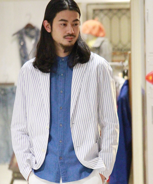 417 EDIFICE(フォーワンセブンエディフィス)の「◇THOMAS MASONシャツジャケット(テーラードジャケット・メンズ・その他1/その他2/その他3/その他4・MEDIUM/SMALL/LARGE)」の4枚目の写真