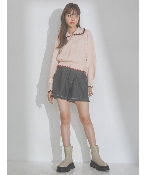 merry jenny（メリージェニー）の「トラックソールサイドゴアブーツ（ブーツ・レディース・ベージュ/ブラック・MEDIUM/LARGE）」の10枚目の写真