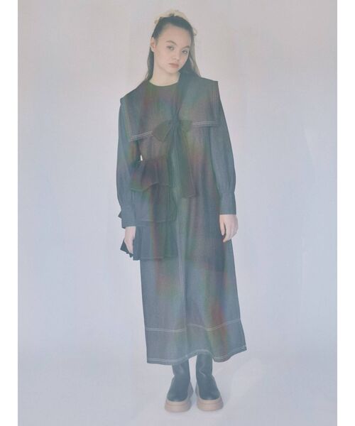 merry jenny（メリージェニー）の「トラックソールサイドゴアブーツ（ブーツ・レディース・ベージュ/ブラック・MEDIUM/LARGE）」の11枚目の写真