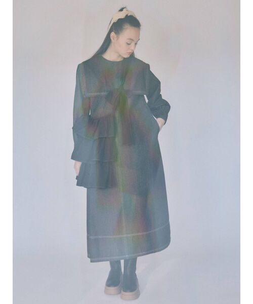 merry jenny（メリージェニー）の「トラックソールサイドゴアブーツ（ブーツ・レディース・ベージュ/ブラック・MEDIUM/LARGE）」の13枚目の写真