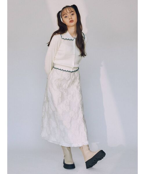 merry jenny（メリージェニー）の「トラックソールサイドゴアブーツ（ブーツ・レディース・ベージュ/ブラック・MEDIUM/LARGE）」の14枚目の写真