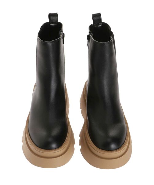 merry jenny（メリージェニー）の「トラックソールサイドゴアブーツ（ブーツ・レディース・ベージュ/ブラック・MEDIUM/LARGE）」の20枚目の写真