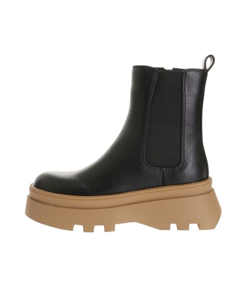 merry jenny（メリージェニー）の「トラックソールサイドゴアブーツ（ブーツ・レディース・ベージュ/ブラック・MEDIUM/LARGE）」の21枚目の写真