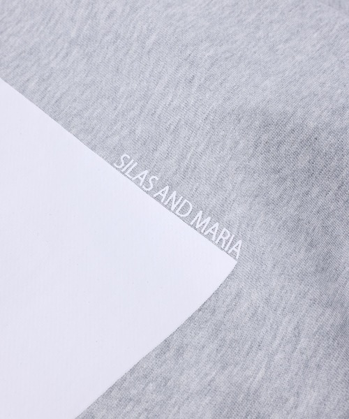 SILAS(サイラス)の「SQUARE PRINT SWEAT SHIRT(スウェット・メンズ・ブラック/アッシュ/オリーブ・M/L/XL)」の16枚目の写真