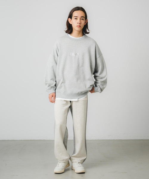 SILAS(サイラス)の「SQUARE PRINT SWEAT SHIRT(スウェット・メンズ・ブラック/アッシュ/オリーブ・M/L/XL)」の17枚目の写真