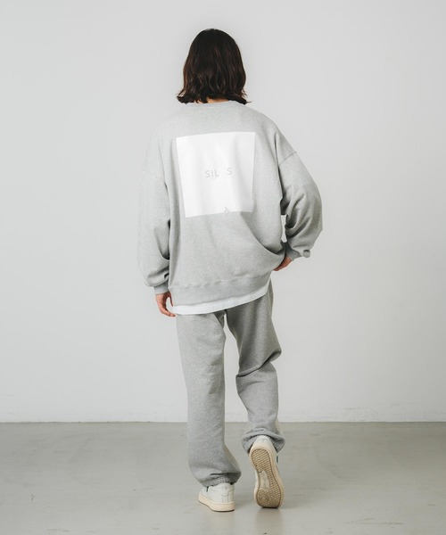 SILAS(サイラス)の「SQUARE PRINT SWEAT SHIRT(スウェット・メンズ・ブラック/アッシュ/オリーブ・M/L/XL)」の18枚目の写真