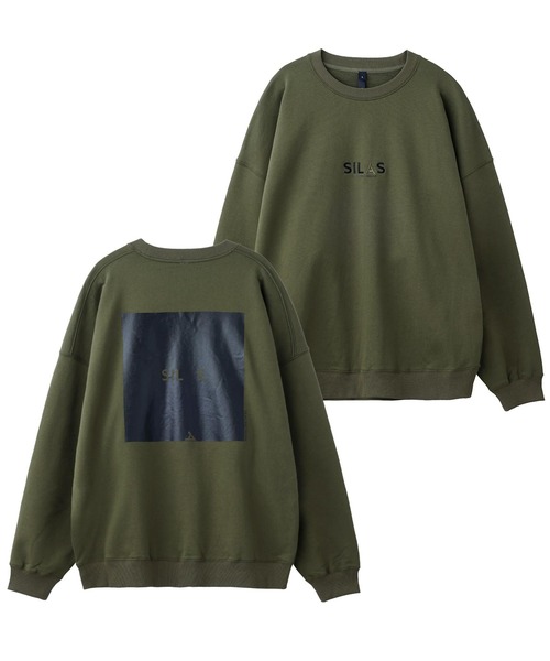 SILAS(サイラス)の「SQUARE PRINT SWEAT SHIRT(スウェット・メンズ・ブラック/アッシュ/オリーブ・M/L/XL)」の22枚目の写真
