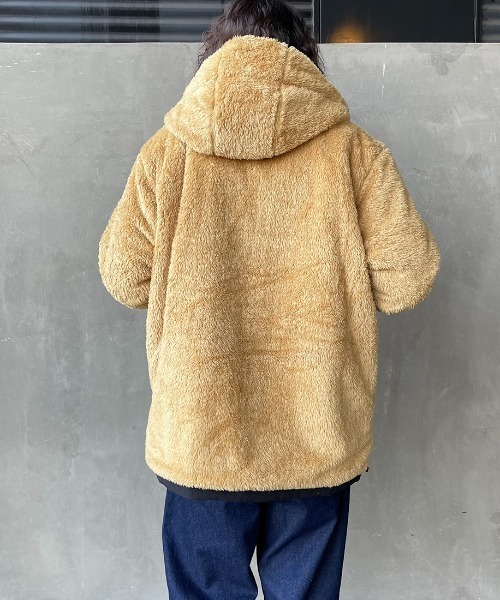 CHUMS（チャムス）の「[CHUMS/チャムス] GORE-TEX インフィニアム  エルモフリースリバーシブルフードジャケット（その他アウター・レディース・パープル/ブラック/ネイビー・M/L/XL）」の8枚目の写真