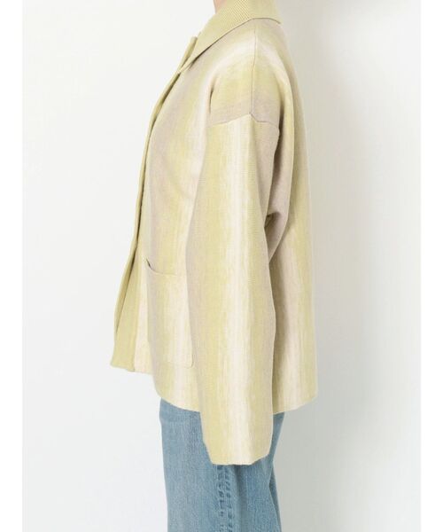 Ungrid(アングリッド)の「ストライプ柄ニットカーデ(カーディガン/ボレロ・レディース・グリーン/ブルー・FREE)」の14枚目の写真