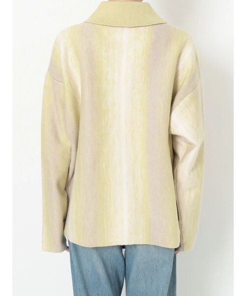 Ungrid(アングリッド)の「ストライプ柄ニットカーデ(カーディガン/ボレロ・レディース・グリーン/ブルー・FREE)」の15枚目の写真