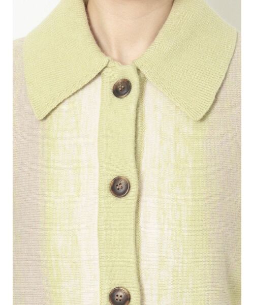 Ungrid(アングリッド)の「ストライプ柄ニットカーデ(カーディガン/ボレロ・レディース・グリーン/ブルー・FREE)」の16枚目の写真