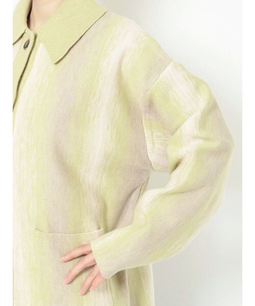 Ungrid(アングリッド)の「ストライプ柄ニットカーデ(カーディガン/ボレロ・レディース・グリーン/ブルー・FREE)」の17枚目の写真