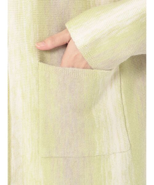 Ungrid(アングリッド)の「ストライプ柄ニットカーデ(カーディガン/ボレロ・レディース・グリーン/ブルー・FREE)」の18枚目の写真