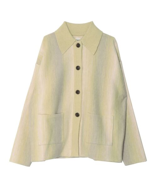 Ungrid(アングリッド)の「ストライプ柄ニットカーデ(カーディガン/ボレロ・レディース・グリーン/ブルー・FREE)」の20枚目の写真