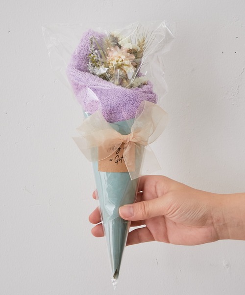 BIRTHDAY BAR(バースデイバー)の「flower handkerchief bouquet ハンカチブーケ(ハンカチ/ハンドタオル・レディース・ベージュ/グレー/ピンク/パープル/レッド・フリー)」の18枚目の写真
