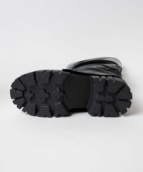 WEGO（ウィゴー）の「WEGO/シャーリングブーツ（ブーツ・レディース・ブラック・MEDIUM/LARGE）」の8枚目の写真