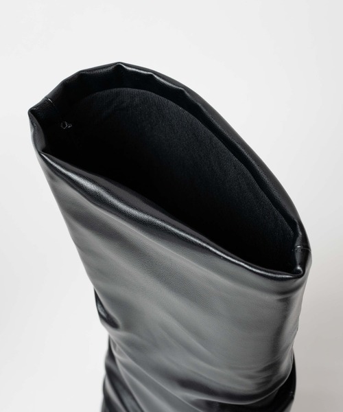 WEGO（ウィゴー）の「WEGO/シャーリングブーツ（ブーツ・レディース・ブラック・MEDIUM/LARGE）」の7枚目の写真