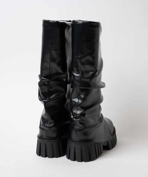 WEGO（ウィゴー）の「WEGO/シャーリングブーツ（ブーツ・レディース・ブラック・MEDIUM/LARGE）」の10枚目の写真