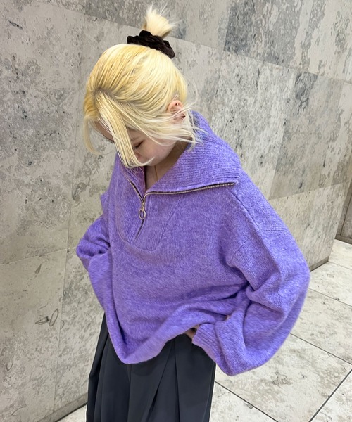 sedacle（セダクル）の「ハーフジップニット（ニット/セーター）」 - WEAR