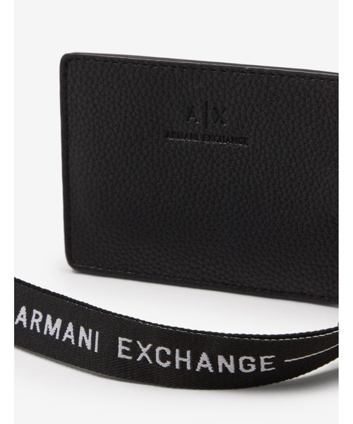 ARMANI EXCHANGE(アルマーニエクスチェンジ)の「【A|X アルマーニ エクスチェンジ】ストラップ付 カードホルダー(カードケース・メンズ・ブラック・FREE)」の3枚目の写真