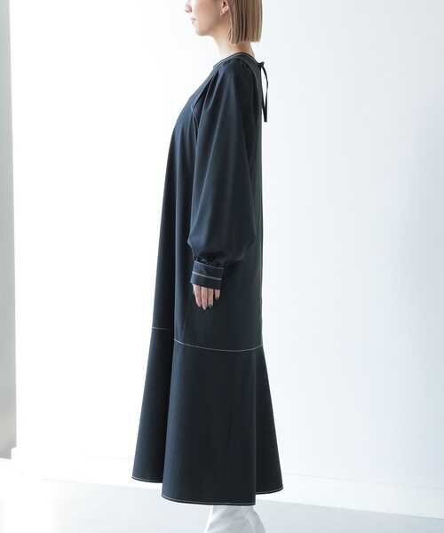Ray BEAMS（レイビームス）の「Ray BEAMS / 配色 ステッチ マーメイド ワンピース（ワンピース・レディース・ブラック/ミント・ONE SIZE）」の16枚目の写真