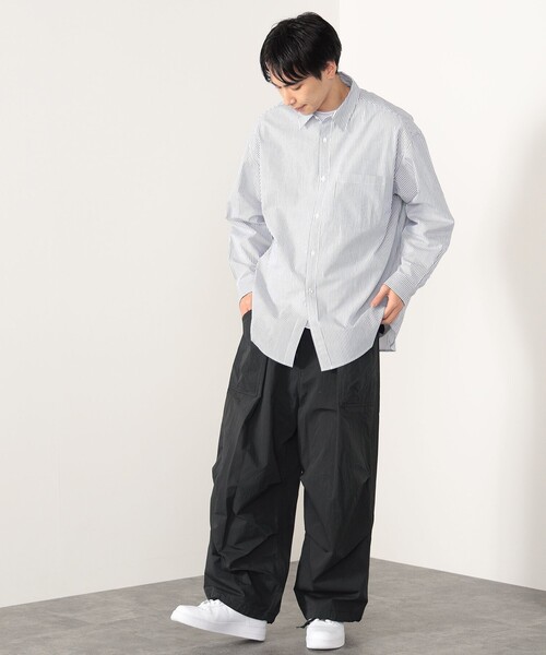 BEAMS HEART（ビームスハート）の「BEAMS HEART / ストライプ ビッグ シャツ（シャツ/ブラウス・メンズ・その他/サックスブルー系/ブルー系その他・SMALL/MEDIUM/LARGE）」の20枚目の写真