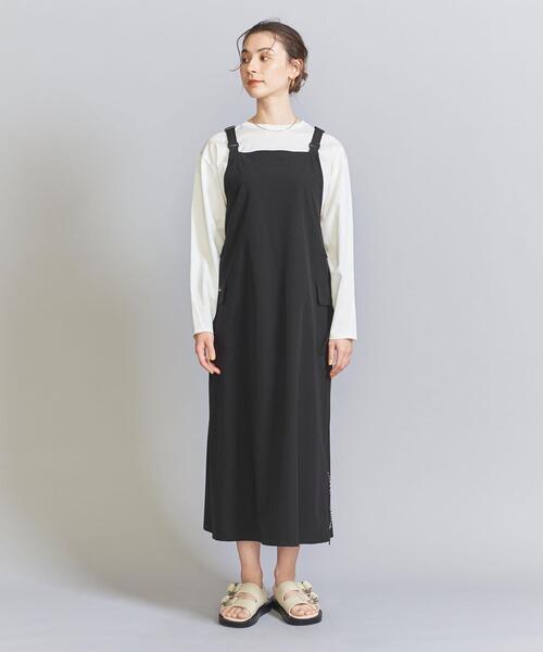 BY× THOUSAND MILE サロペットカーゴキャミワンピース 黒 美品 専用 THOUSAND MILE カーゴサロペットワンピース 23FW - メルカリ