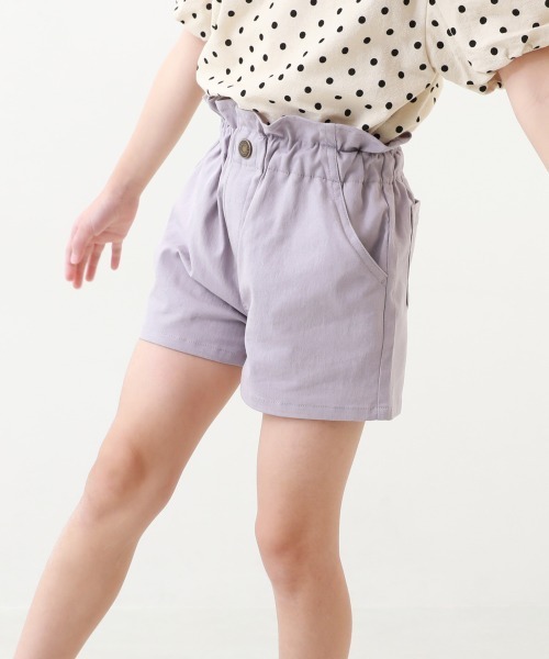 devirock（デビロック）の「ウエストフリルカラー ショートパンツ（その他パンツ・キッズ・ブラック/ダークグリーン/ライトグレー/パープル系その他/ダークオレンジ・100cm/110cm/120cm/130cm/140cm/150cm/160cm）」の4枚目の写真