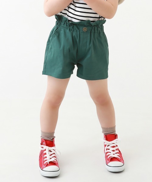 devirock（デビロック）の「ウエストフリルカラー ショートパンツ（その他パンツ・キッズ・ブラック/ダークグリーン/ライトグレー/パープル系その他/ダークオレンジ・100cm/110cm/120cm/130cm/140cm/150cm/160cm）」の3枚目の写真