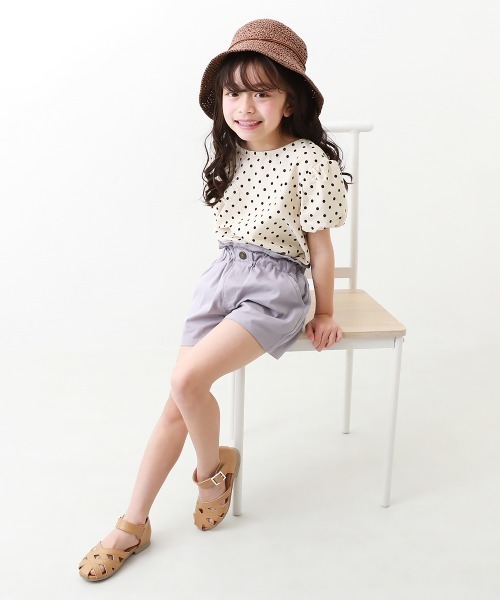 devirock（デビロック）の「ウエストフリルカラー ショートパンツ（その他パンツ・キッズ・ブラック/ダークグリーン/ライトグレー/パープル系その他/ダークオレンジ・100cm/110cm/120cm/130cm/140cm/150cm/160cm）」の7枚目の写真