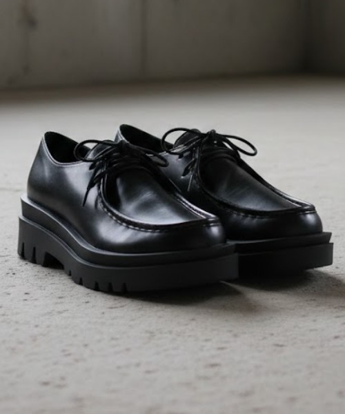 LibertyDoll（リバティードール）の「軽量厚底 ユニセックス トラックソールローカットシューズ（ドレスシューズ・レディース・ダークブラウン系1/ホワイト/ブラック系/ブラック系1/ブラック/ブラック系その他/ホワイト系1/ダークブラウン/ブラック系2/ブラック×ホワイト/ブラック系3/ダークブラウン系2/ブラック系4/ブラック系5/ダークブラウン系3/ベージュ/シルバー系1/シルバー系2/ブラック系6/ブラック系7/ブラック系9/ブラック系8/ブラック系その他2/その他1/その他2/その他3・M/XL/40/S/43/42/41/44/L/LL）」の11枚目の写真