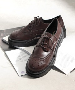 セール】厚底レースアップ ウイングチップ（ドレスシューズ