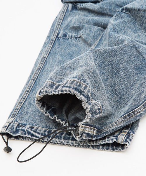 improves(インプローブス)の「ケミカル ウォッシュ デニム ワイド カーゴパンツ(デニムパンツ・メンズ・ブラック/ネイビー・LARGE/MEDIUM)」の20枚目の写真