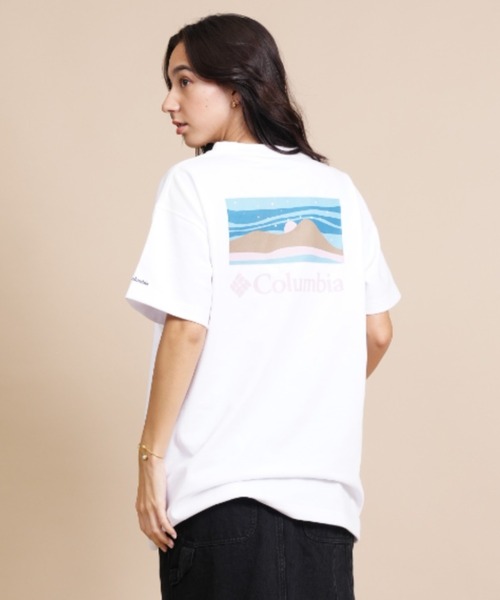 Columbia（コロンビア）の「【ムラサキスポーツ別注】columbia/コロンビア  ビッグシルエット/オーバーサイズ/バックプリントTシャツ PL9153（Tシャツ/カットソー・レディース・ブラック/グレー/ホワイト/カーキ・S/M/L）」の19枚目の写真