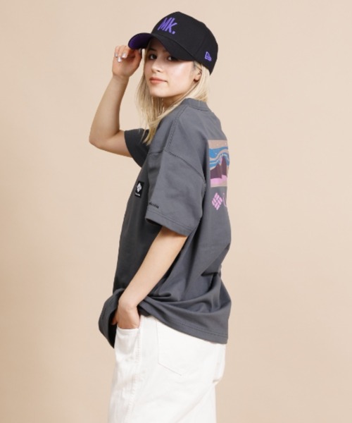 Columbia（コロンビア）の「【ムラサキスポーツ別注】columbia/コロンビア  ビッグシルエット/オーバーサイズ/バックプリントTシャツ PL9153（Tシャツ/カットソー・レディース・ブラック/グレー/ホワイト/カーキ・S/M/L）」の10枚目の写真