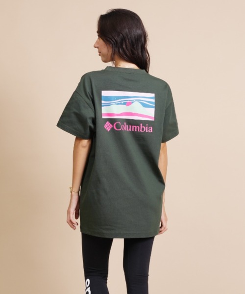 Columbia（コロンビア）の「【ムラサキスポーツ別注】columbia/コロンビア  ビッグシルエット/オーバーサイズ/バックプリントTシャツ PL9153（Tシャツ/カットソー・レディース・ブラック/グレー/ホワイト/カーキ・S/M/L）」の21枚目の写真