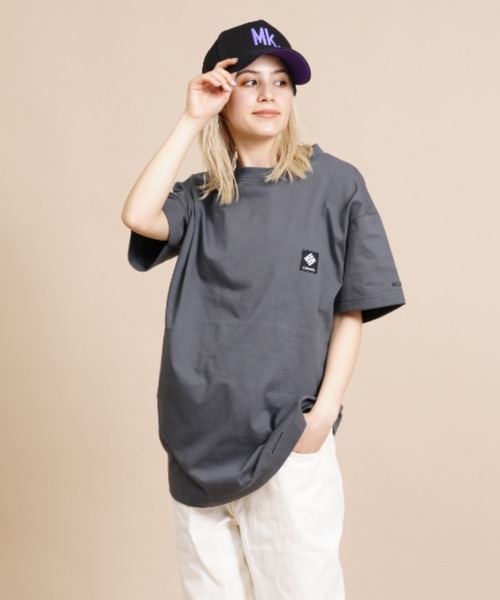 Columbia（コロンビア）の「【ムラサキスポーツ別注】columbia/コロンビア  ビッグシルエット/オーバーサイズ/バックプリントTシャツ PL9153（Tシャツ/カットソー・レディース・ブラック/グレー/ホワイト/カーキ・S/M/L）」の17枚目の写真