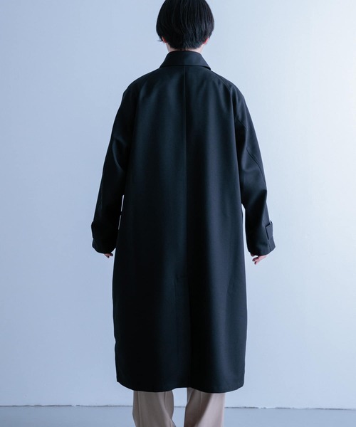 ITEMS URBANRESEARCH(アイテムズ アーバンリサーチ)の「ポリツイル ステンカラーオーバーコート(ステンカラーコート・メンズ・モカ/ブラック・MEDIUM/LARGE)」の17枚目の写真