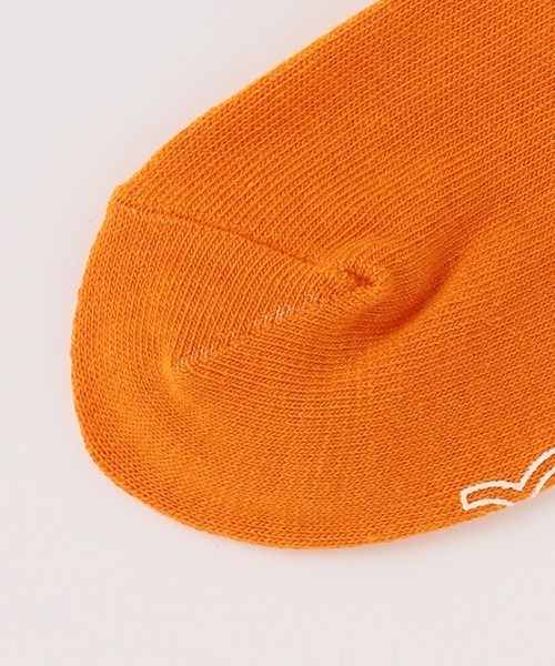 X-girl Stages（エックスガールステージス）の「カレッジロゴラインクルーソックス（ソックス/靴下・キッズ・ホワイト/オレンジ/ベージュ・13-15cm/15-17cm/17-19cm/19-21cm）」の6枚目の写真