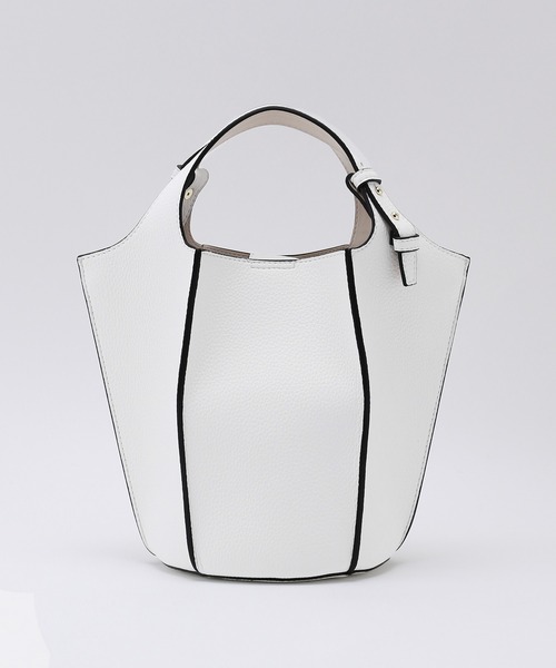 ROPE'（ロペ）の「【一部直営店舗・WEB限定】パネルプリーツミドルバッグ/ポーチ付き（ハンドバッグ・レディース・ミント/ホワイト/ベージュ系その他・FREE）」の15枚目の写真