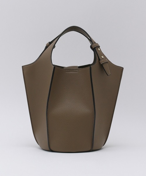 ROPE'（ロペ）の「【一部直営店舗・WEB限定】パネルプリーツミドルバッグ/ポーチ付き（ハンドバッグ・レディース・ミント/ホワイト/ベージュ系その他・FREE）」の16枚目の写真