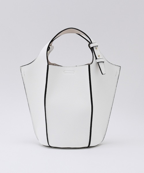 ROPE'（ロペ）の「【一部直営店舗・WEB限定】パネルプリーツミドルバッグ/ポーチ付き（ハンドバッグ・レディース・ミント/ホワイト/ベージュ系その他・FREE）」の19枚目の写真