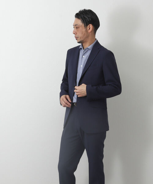 NOLLEY'S goodman（ノーリーズグッドマン）の「《セットアップ対応》TRABEST / トラベスト(R) テーラード サマージャケット（テーラードジャケット・メンズ・ライトグレー/ネイビー/ブラウン・S/M/L/XL）」の21枚目の写真