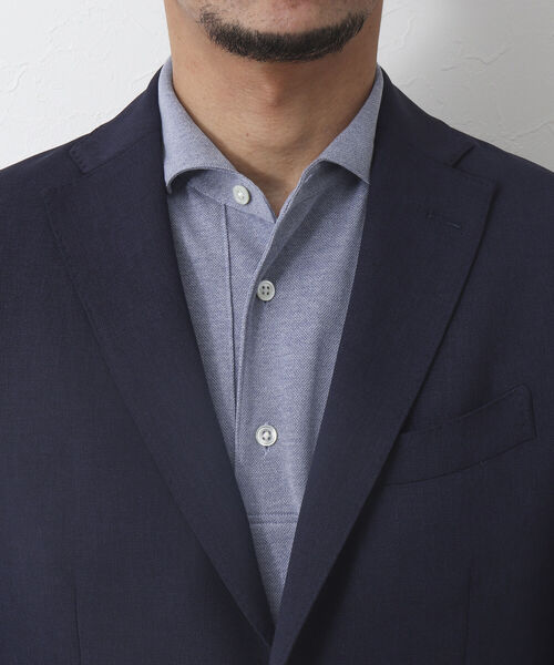 NOLLEY'S goodman（ノーリーズグッドマン）の「《セットアップ対応》TRABEST / トラベスト(R) テーラード サマージャケット（テーラードジャケット・メンズ・ライトグレー/ネイビー/ブラウン・S/M/L/XL）」の4枚目の写真