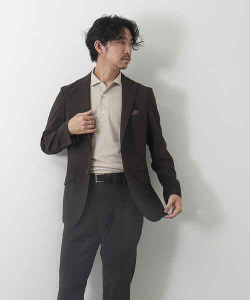 NOLLEY'S goodman（ノーリーズグッドマン）の「《セットアップ対応》TRABEST / トラベスト(R) テーラード サマージャケット（テーラードジャケット・メンズ・ライトグレー/ネイビー/ブラウン・S/M/L/XL）」の14枚目の写真