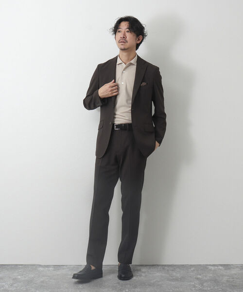 NOLLEY'S goodman（ノーリーズグッドマン）の「《セットアップ対応》TRABEST / トラベスト(R) テーラード サマージャケット（テーラードジャケット・メンズ・ライトグレー/ネイビー/ブラウン・S/M/L/XL）」の10枚目の写真