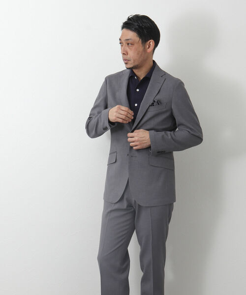 NOLLEY'S goodman（ノーリーズグッドマン）の「《セットアップ対応》TRABEST / トラベスト(R) テーラード サマージャケット（テーラードジャケット・メンズ・ライトグレー/ネイビー/ブラウン・S/M/L/XL）」の7枚目の写真