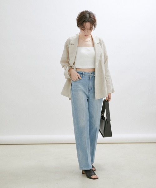 SALON adam et rope'（サロン アダム エ ロペ）の「アシンメトリーワンハンドルバッグ（ハンドバッグ・レディース・ブルー/ホワイト/ブラック・FREE）」の9枚目の写真